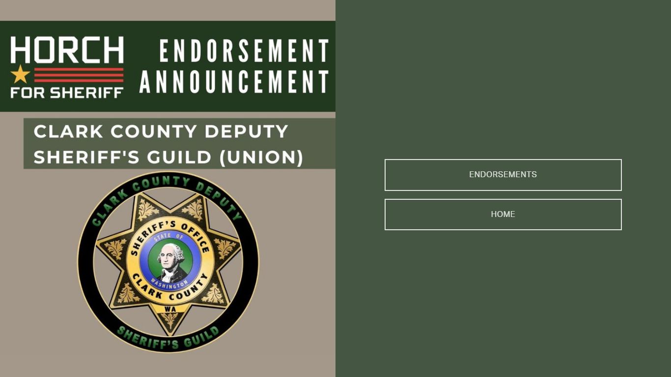 HORCH FOR SHERIFF